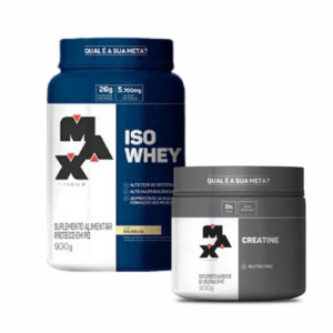 COMBO: 1 WHEY + 1 CREATINA 300g + BRINDE COQUETELEIRA - PROMOÇÃO MÊS DO CLIENTE!