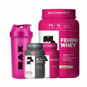 KIT FEMININO ( WHEY+ BCAA) e BRINDE CREATINA 300g - PROMOÇÃO MÊS DO CLIENTE!