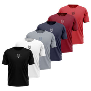 KIT 6 CAMISETAS LOBO GEOMÉTRICO